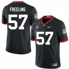 adult & youth Georgia Bulldogs Uniform 57 Monroe Freeling Jersey College Stitched Black Alternate
