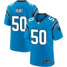 adult & youth,toddler Carolina Panthers Uniform 50 Robert Hunt Jersey Stitched Activewear Blue Shirt