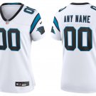 women's Carolina Panthers Uniform 00 Custom name number Jersey Stitched Activewear White Shirt
