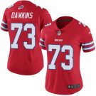 women's Buffalo Bills Uniform 73 Dion Dawkins Jersey Stitched Activewear Red Shirt