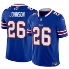 adult & youth,toddler Buffalo Bills Uniform 26 Ty Johnson Jersey Stitched Activewear Royal Shirt