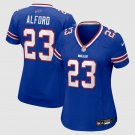 women's Buffalo Bills Uniform 23 Dee Alford Jersey Stitched Activewear Royal Shirt