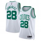 adult & youth Boston Celtics Uniform 28 Hugo González Jersey 2026 Activewear White Association