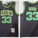 adult & youth Boston Celtics Uniform 33 Larry Bird Jersey Black Retro Classics Throwback Shirt