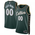 adult & youth Boston Celtics Uniform 00 Custom name number Jersey 2023 Activewear Green City Shirt