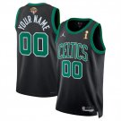 adult & youth Boston Celtics 00 Custom name number Jersey 2024 Finals Champions Black Statement