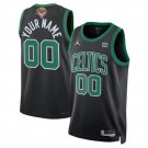 adult & youth Boston Celtics 00 Custom name number Jersey 2024 Finals Activewear Black Statement
