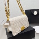 22SS Designer Messenger Handbag Classic Double Lambskin Flap Bags Lady Shoulder Gold Chain Bag Purse
