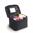 Folding Mirror Cosmetic Bag Large Capacity Multifunctional Toilet Bag Travel Waterproof