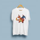 charizard pokemon fire white T-shirt