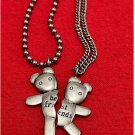 New Marc Jacobs Heaven Necklace Chain Friendship Best Friends Silver