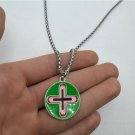 New Frank Ocean Homer Necklace Chain Green Plus Silver Pendant
