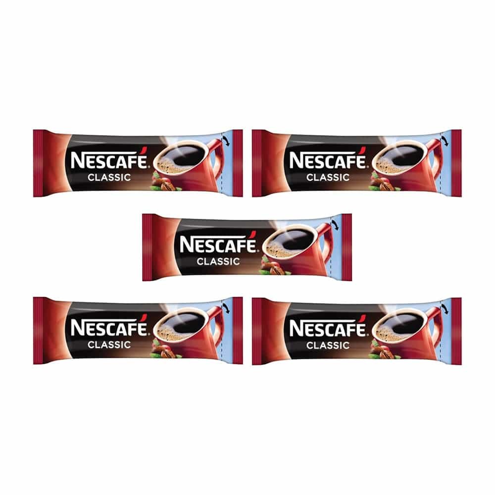 200 pcs Nescafe Classic instant coffee sachets 1.5g per sachet