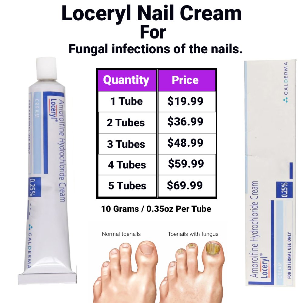 Toenail Fungus Removal Loceryl Nail Cream By Gladerma 10Gm Nails Fungal Nail Treatment