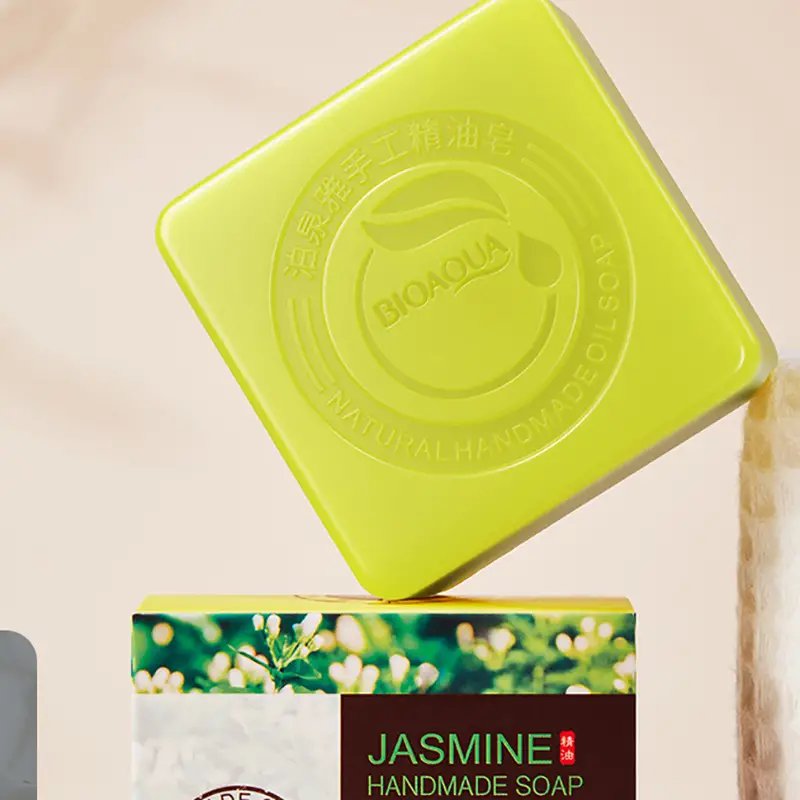 Jasmine Handmade Soap With Organic Essential Oil Cleansing Soap Acne Deep Cleansing Face