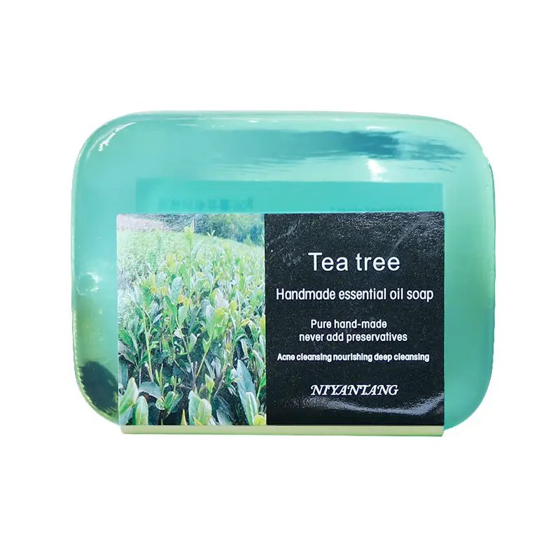 Tea Tree Handmade Essential Oil Soap Organic Herbal  Deep Cleansing Moisturize And Smooth Skin, 90g