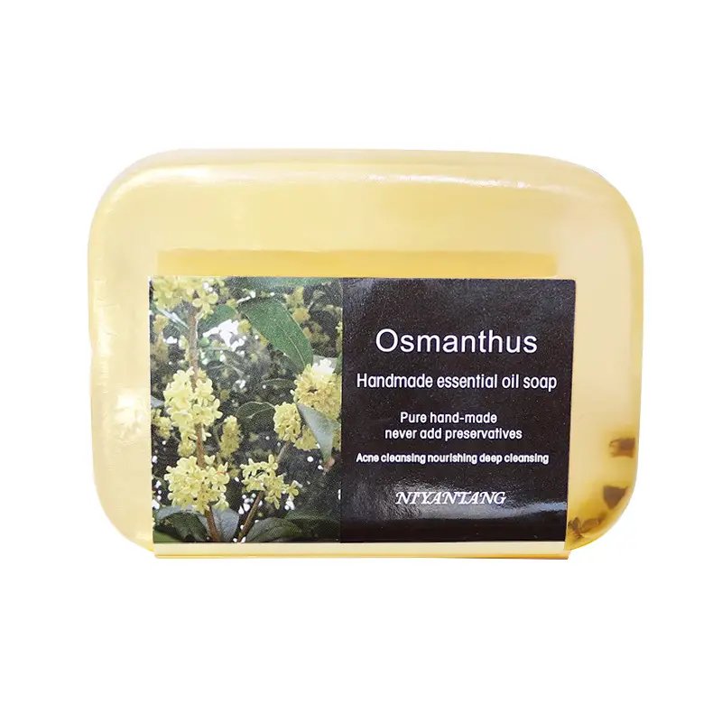 Osmanthus Handmade Essential Oil Soap Organic Herbal  Deep Cleansing Moisturize And Smooth Skin, 90g