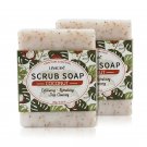 Coconut Oil Exfoliating Scrub Soap Skin Shrink Rich 100g Bath Body Foam Acne Herbal Handmade Pores
