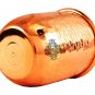 Copper Hammered Design Round Glass -275 ML