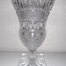 Vintage Mid-Century Medici Shaped Crystal Pedestal Vase