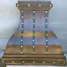Custom Copper Handmade Wall Mount Kitchen Venthood or Rangehood 32"