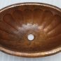 Copper Rustic Finish handmade oval top mount bathroom copper sink Bathroom Decor