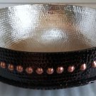 Copper Vessel/undermount Stud Design and Apron Bathroom Front Nickel Plated copper Bathroom sink 14