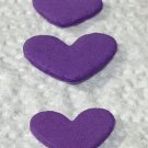 V Shape Purple Hearts