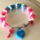 Lock And Key Bangle Bracelet