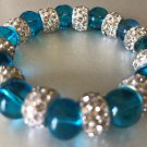 Blue Rhinestone Bracelet