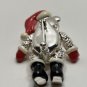 Vintage Napier Silver-Tone Santa Claus Teddy Bear Articulated Christmas Brooch