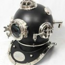 Black Diving Divers Helmet, US Navy Boston Marine Mark V Deep Sea Scuba helmet