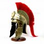 Helmet Roman IMPERIAL Gallic Centurion Helmet Italic Red Plume STEEL 18 Gauge