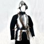 Medieval Chest plate Armor Suit Crusader Larp Steel Breastplate helmet Armour