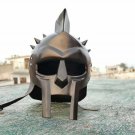 Medieval Knight Glaidator Helmet Larp Crusader Black LARP Steel Armour Helmet Medieval Knight Glaidator Helmet Larp Crusader Black LARP Steel Armour Helmet