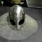 Hand-Forged Medieval VIKING HELMET w/Chainmail~norse/medieval/dark age/sca/armor Hand-Forged Medieval VIKING HELMET w/Chainmail~norse/medieval/dark age/sca/armor