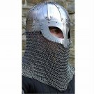 Hand-Forged VIKING HELMET with Chainmail ~ norse ~ medieval ~ dark age~sca~armor