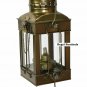 Nautical Antique Anchor Oil Pair Lamp ~ Boat Cargo Ship Brass Lantern two Lamps