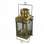 Nautical Antique Anchor Oil Pair Lamp ~ Boat Cargo Ship Brass Lantern two Lamps