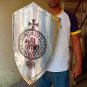 Crusader Medieval Reproduction Templar Armour Shield ~ Made Solid Steel Shield