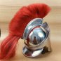Spartan King Leonidas Medieval Helmet~300 worrier Movie Roman Chrome larp Helmet