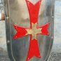 Medieval Reproduction Red Templar Armour Shield~Crusader~SCA/Larp~Battle Warrior