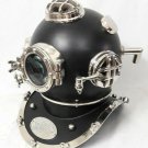 Antique Black Divers Helmet Diving~US Navy/Vintage Mark V/Sea Scuba/Morse/Boston