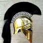 Medieval Spartan Wearable Greek Corinthian Helmet with Leather Liner plume