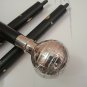 Vintage Silver Brass Globe Design Nautical Head Handle Wooden Walking Stick 36"