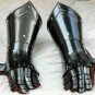 Medieval Knight Black Gauntlets ~ Armor Larp Gloves ~Hand Forged ~Warrior Gloves