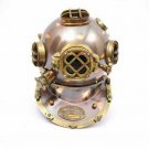 Diving Divers Helmet Boston US Navy Mark V Antique Maritime w/ Scurf Mark Helmet