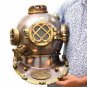 Diving Divers Helmet Boston US Navy Mark V Antique Maritime w/ Scurf Mark Helmet