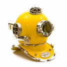 Antique Yellow Boston Diving Helmet Scuba SCA Divers Navy Mark V Marine Divers