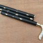 37" Victorian Style White Designer Brass Head Handle Wooden Walking Stick